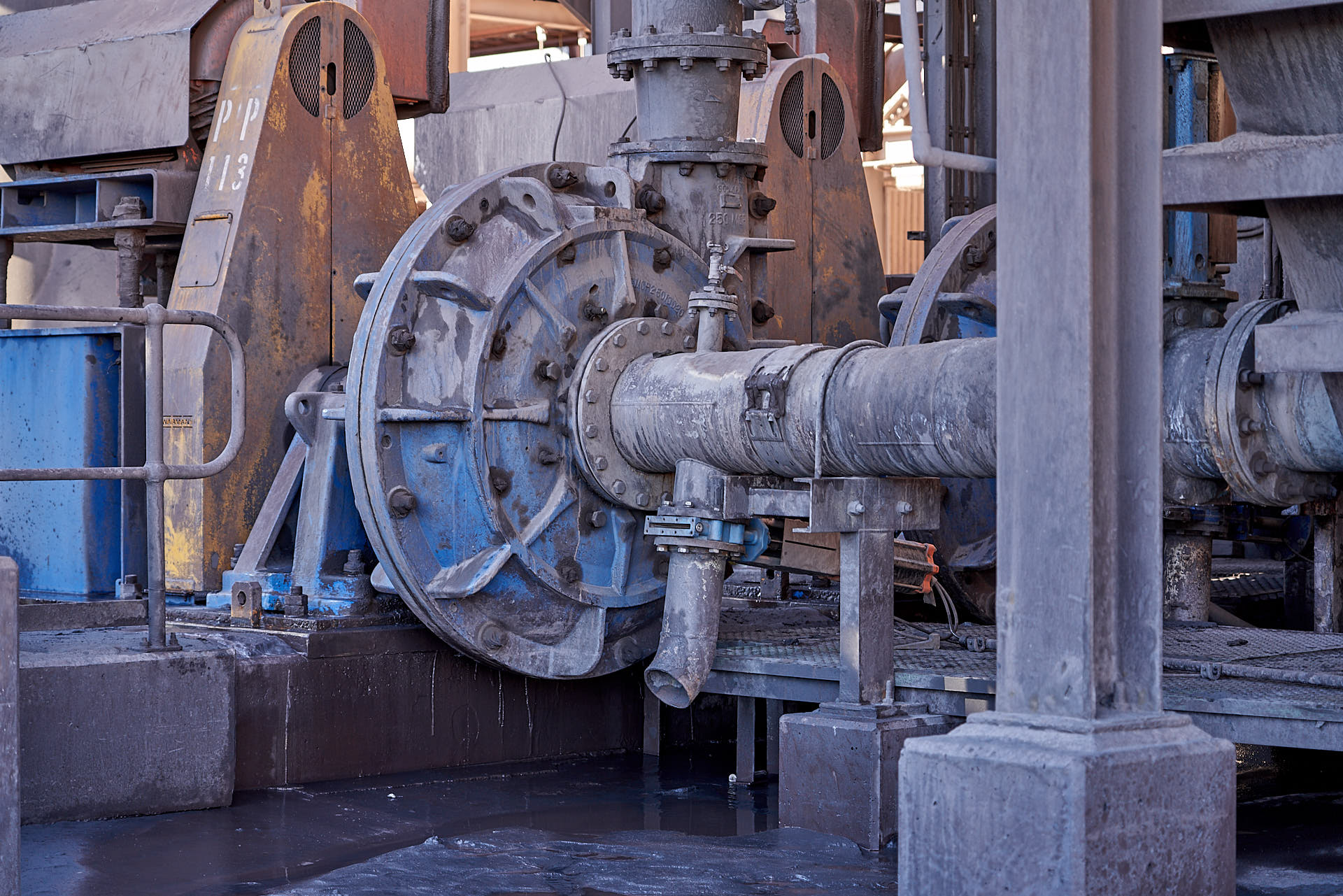Warman pump at SIMEC Iron Duke, Whyalla Warman pump at SIMEC Iron Duke, Whyalla